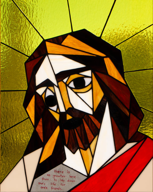 Jesus Piece - Stained Glass