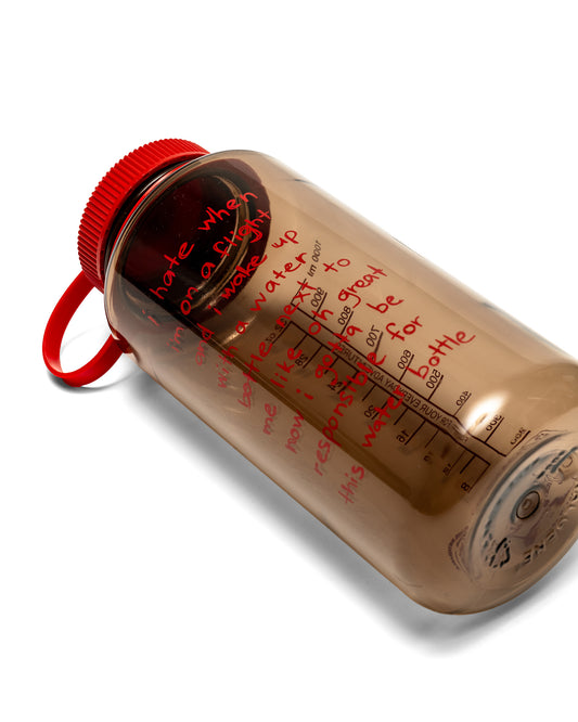Responsible Nalgene Water Bottle - Mocha / Red