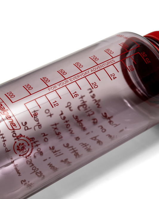 Responsible Nalgene Water Bottle - Aubergine / Red