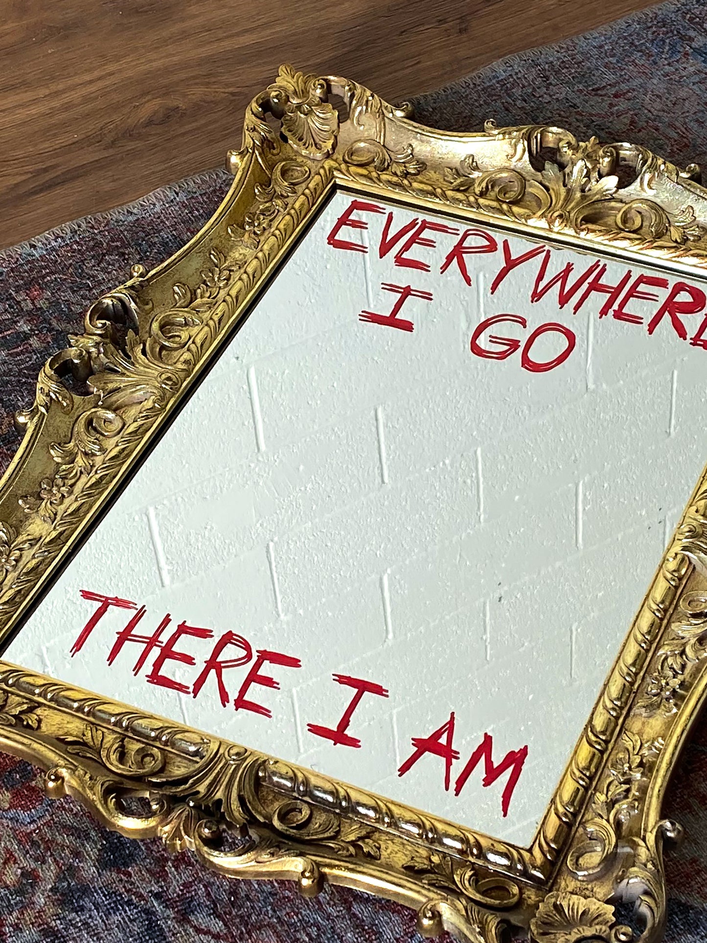 Only God Can Change Me - Upcycled Mirror