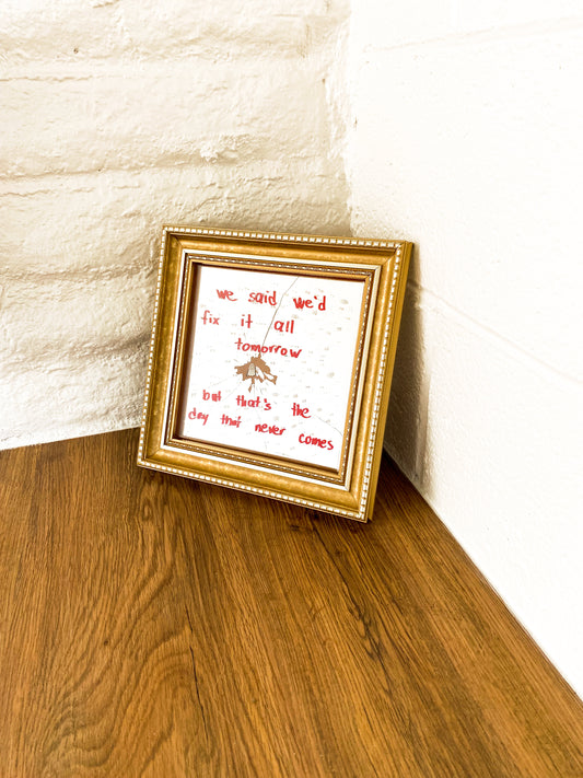 Purple Mess - Upcycled Mirror