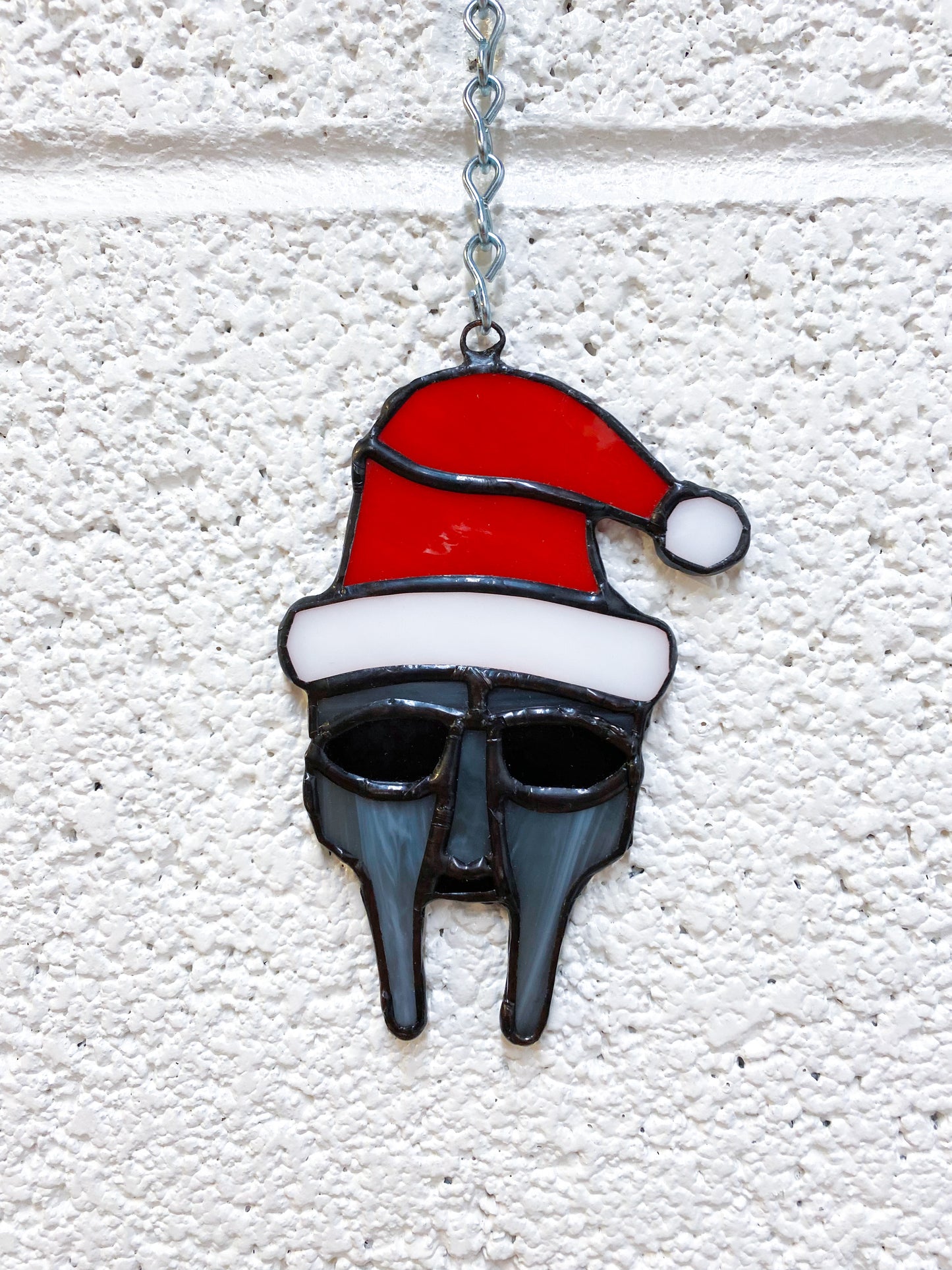 Santa DOOM - Stained Glass Ornament