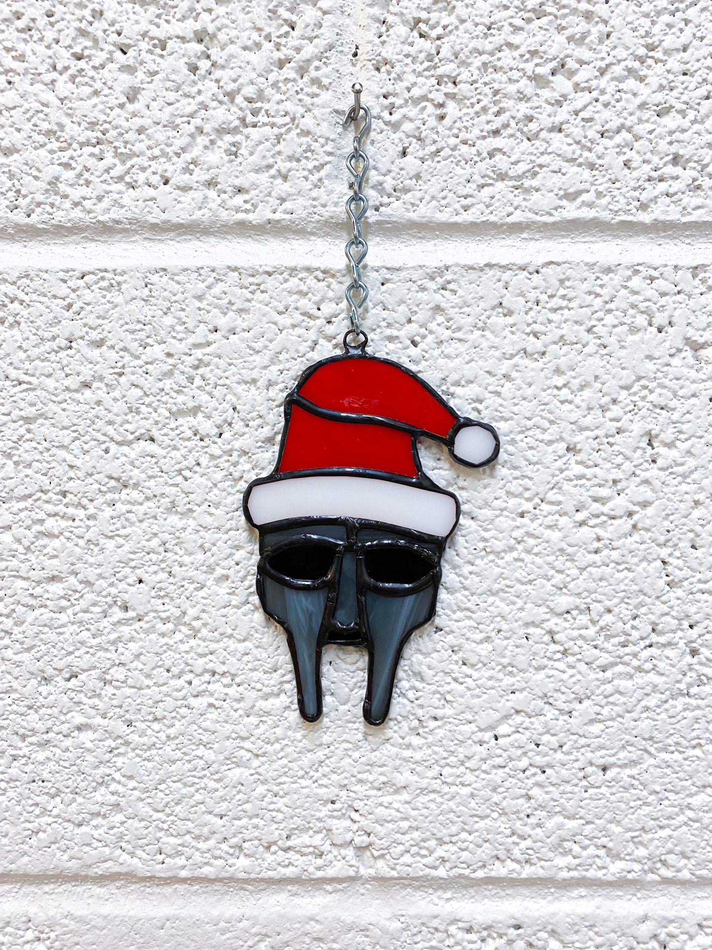 Santa DOOM - Stained Glass Ornament