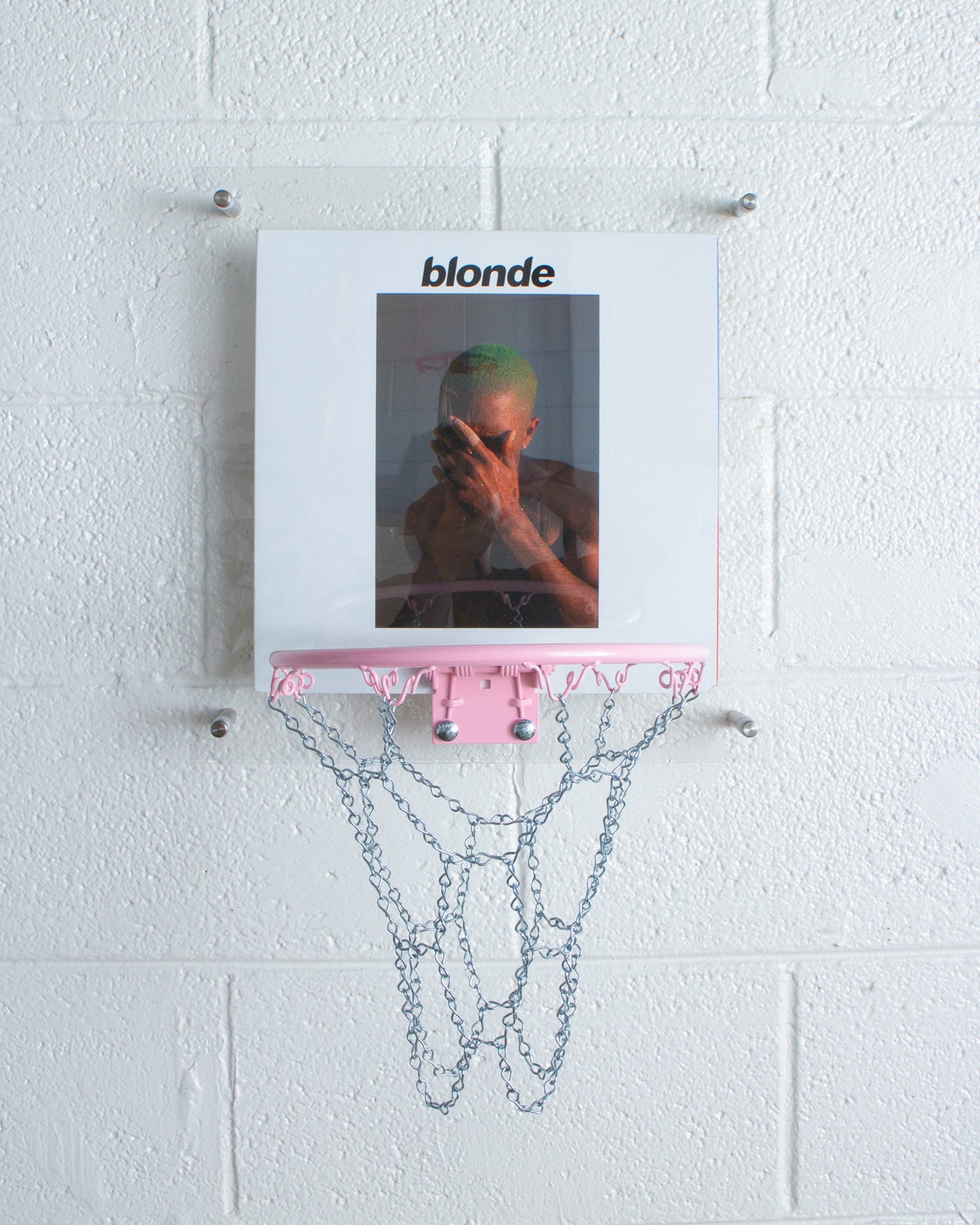 Pink + White - Vinyl Hoop