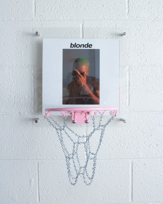 Pink + White - Vinyl Hoop