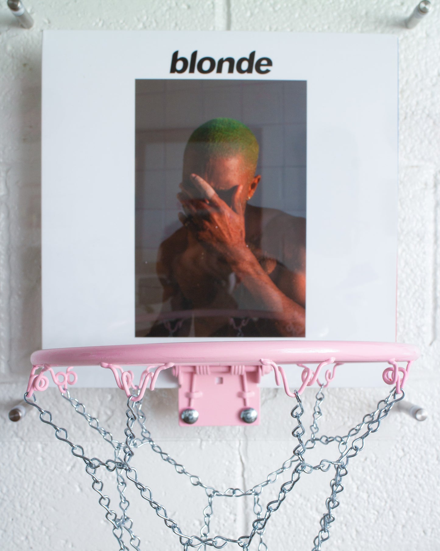 Pink + White - Vinyl Hoop