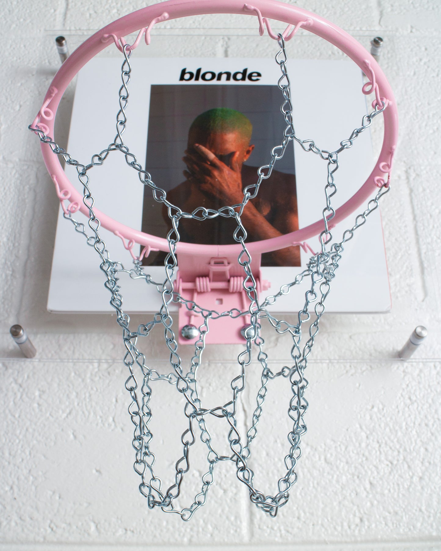 Pink + White - Vinyl Hoop