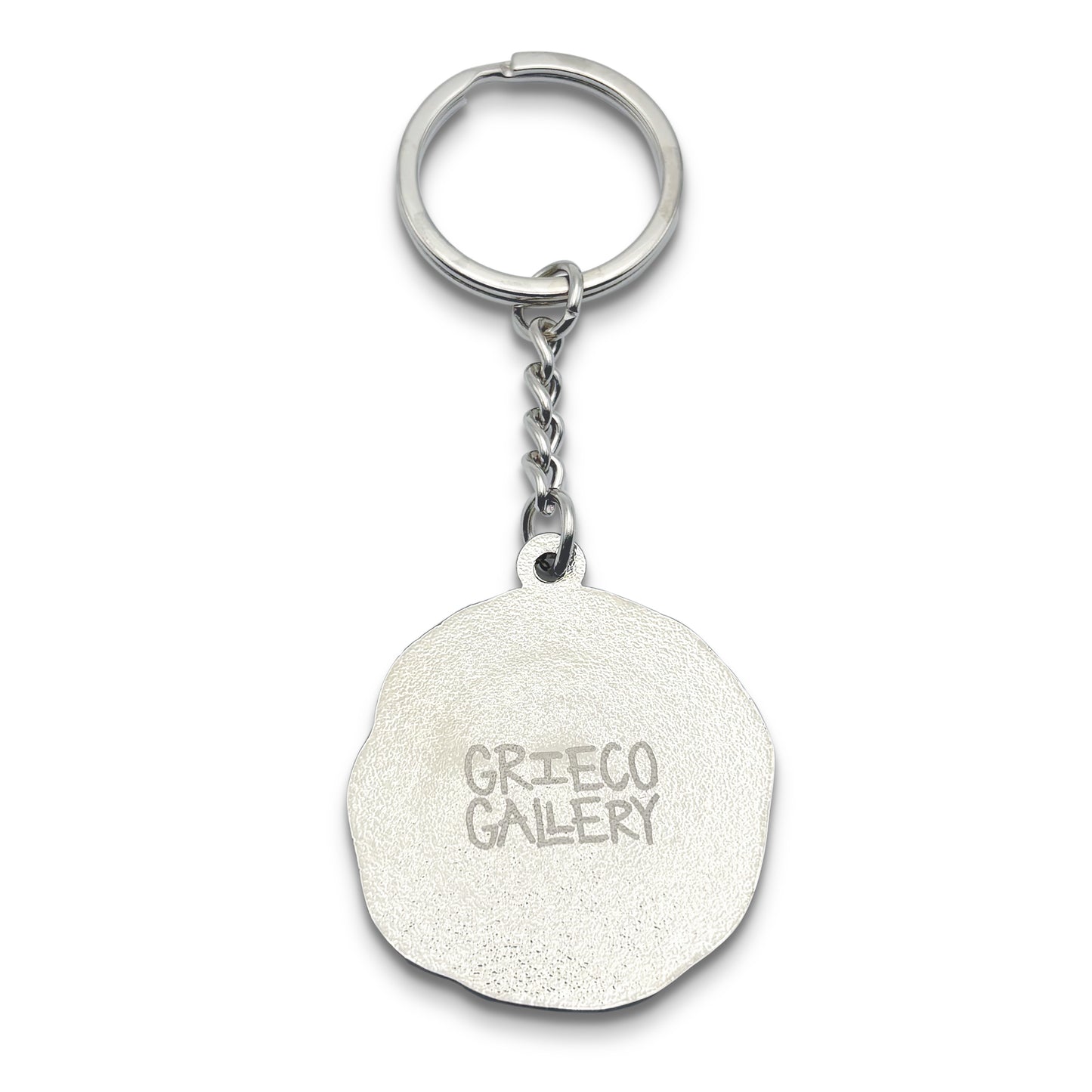 Bullseye Logo Keychain - Silver