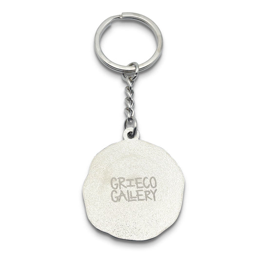 Bullseye Logo Keychain - Silver