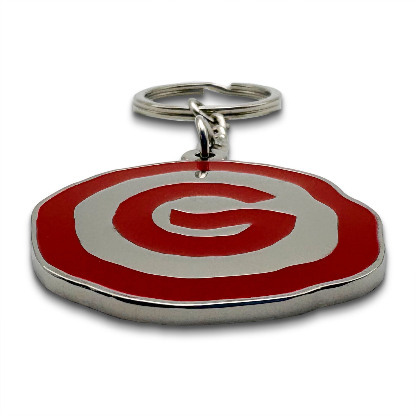 Bullseye Logo Keychain - Silver