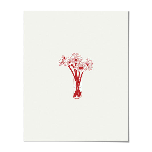 Flowers Scrawl - Print