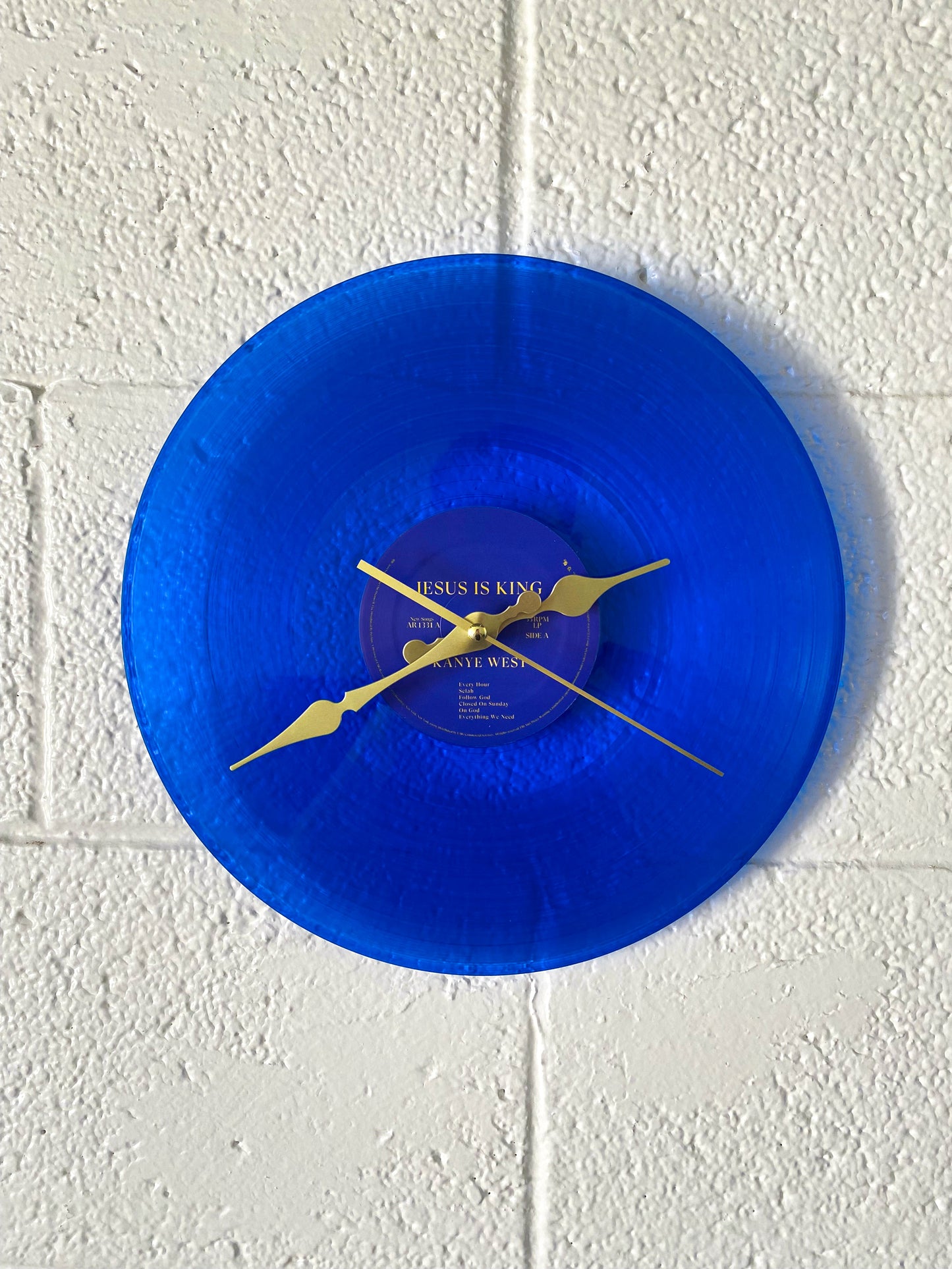 Closed On Sundays - Vinyl Clock