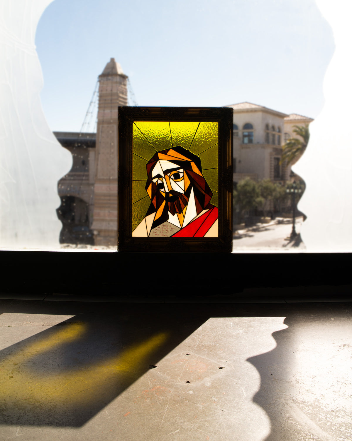 Jesus Piece - Stained Glass
