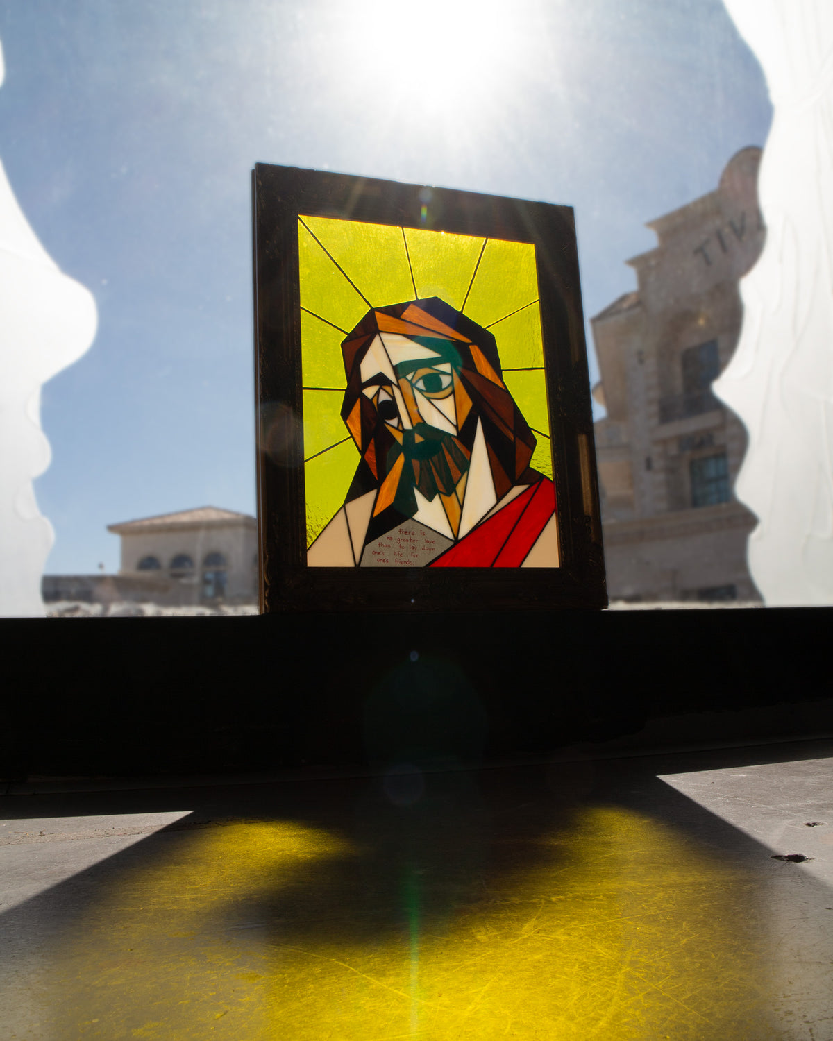 Jesus Piece - Stained Glass