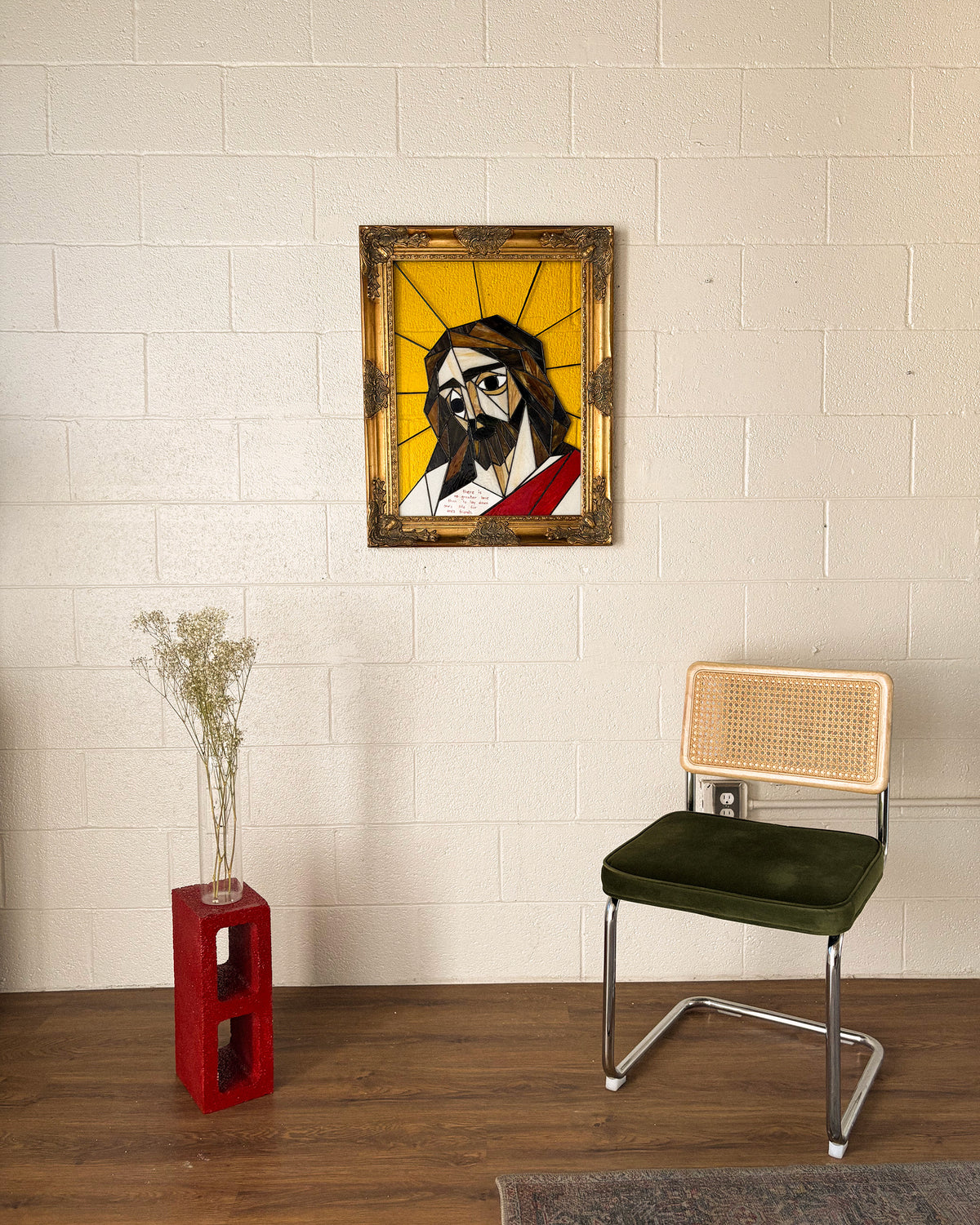 Jesus Piece - Stained Glass